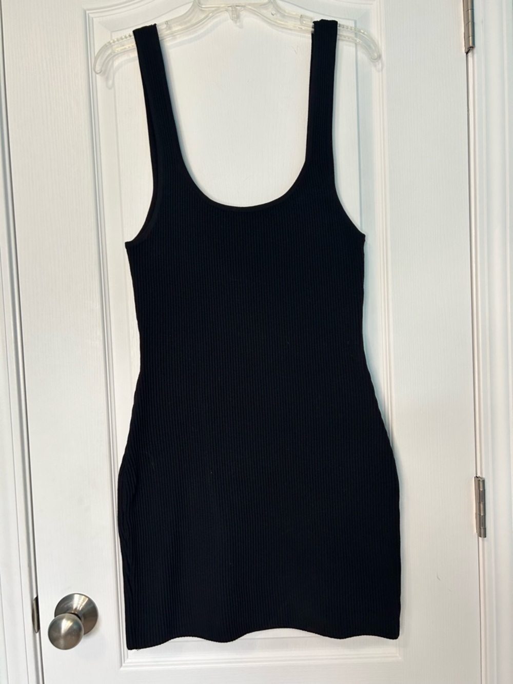 Love Tree Black Ribbed Tank Dress Women’s Large